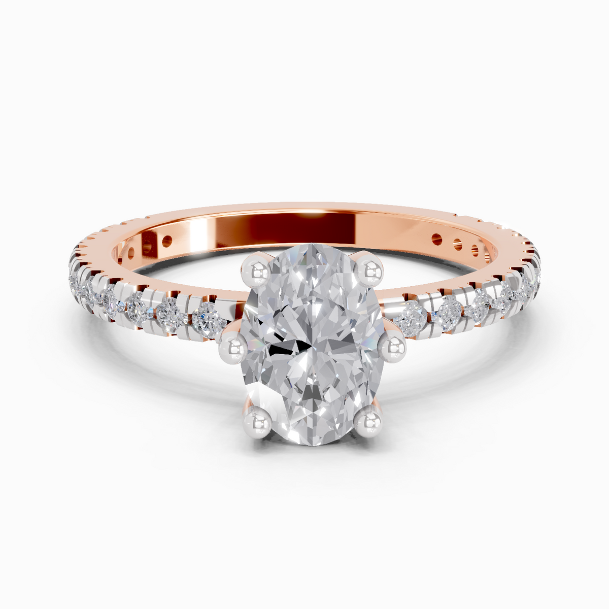 Iconic Oval Solitaire Diamond Engagement Ring