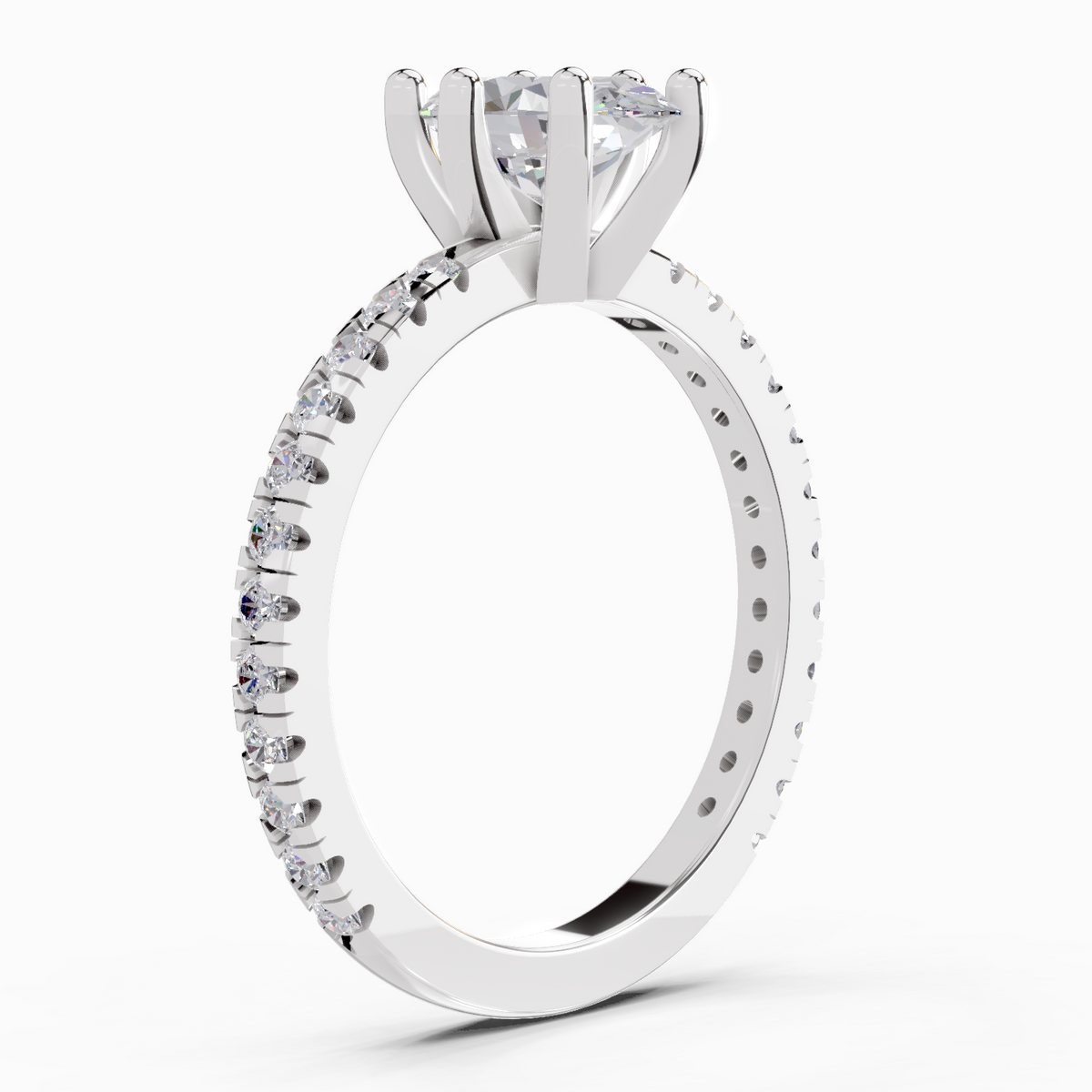 Iconic Oval Solitaire Diamond Engagement Ring