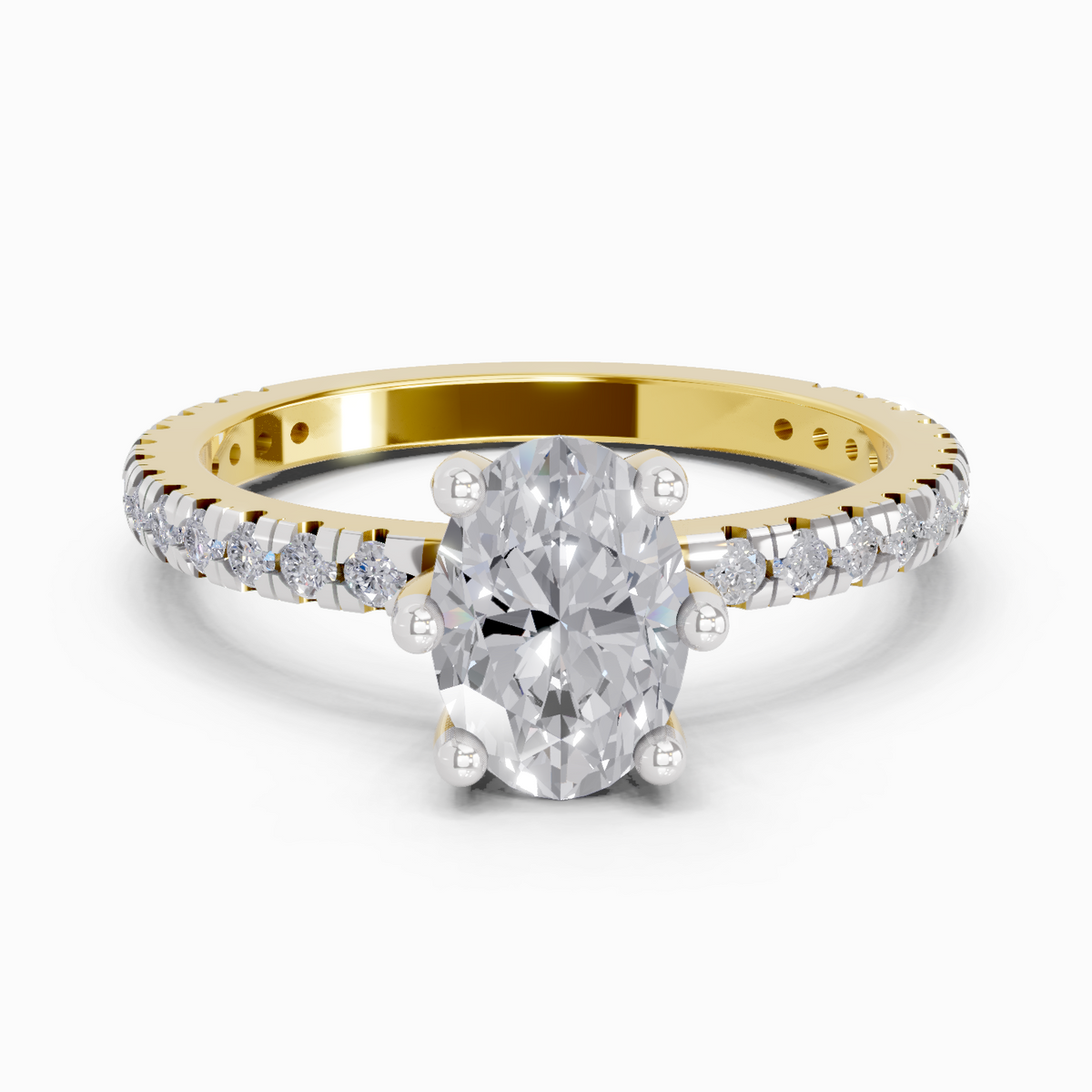 Iconic Oval Solitaire Diamond Engagement Ring