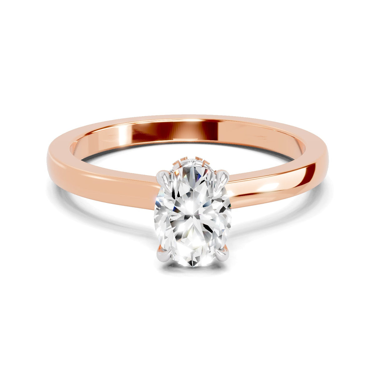 Dreamy Oval Solitaire Diamond Ring