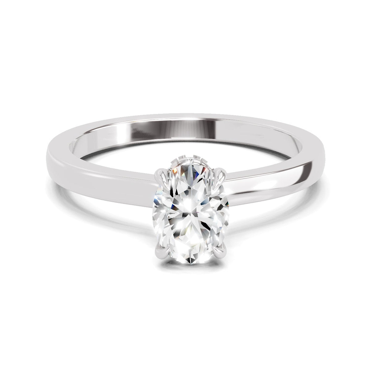 Dreamy Oval Solitaire Diamond Ring