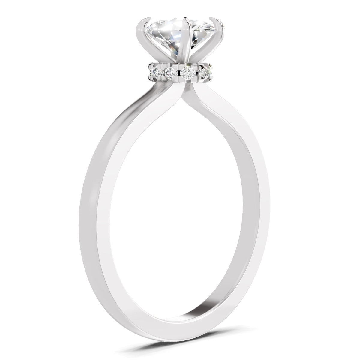 Dreamy Oval Solitaire Diamond Ring