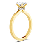 Dreamy Oval Solitaire Diamond Ring