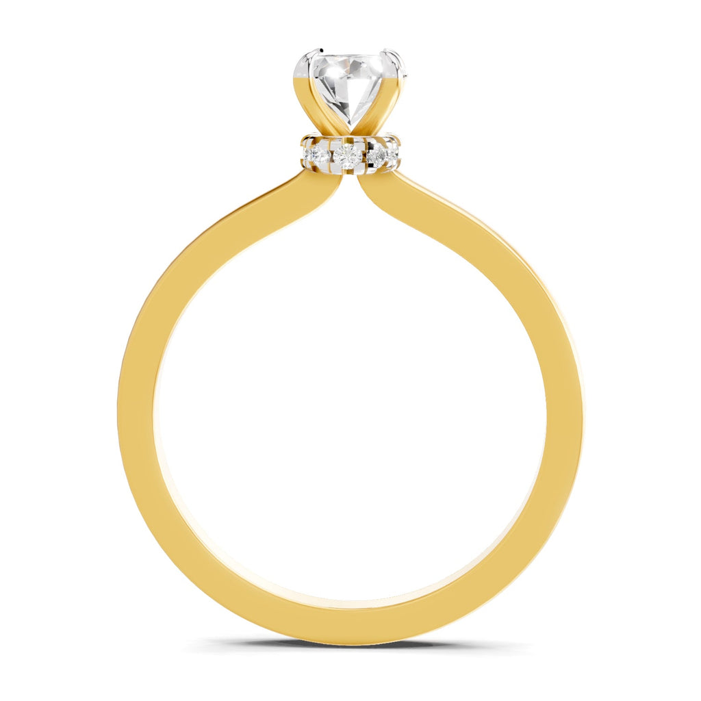 Dreamy Oval Solitaire Diamond Ring