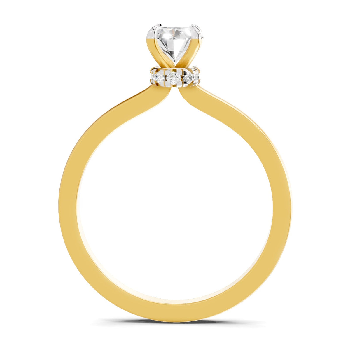Dreamy Oval Solitaire Diamond Ring