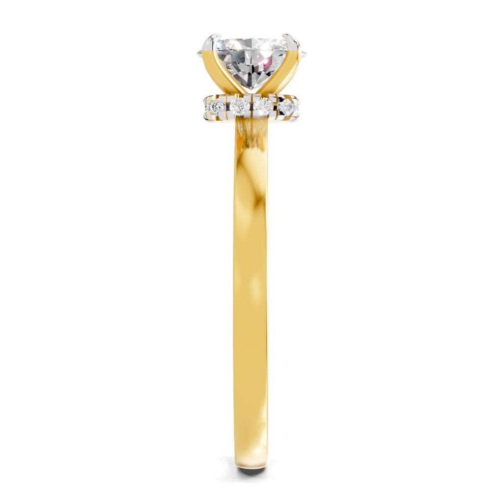 Dreamy Oval Solitaire Diamond Ring
