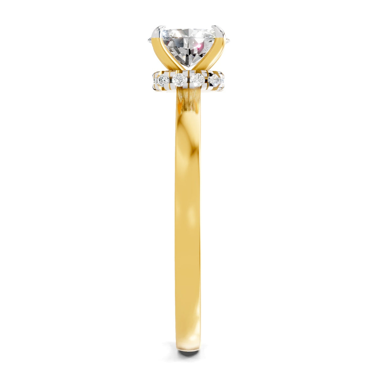 Dreamy Oval Solitaire Diamond Ring