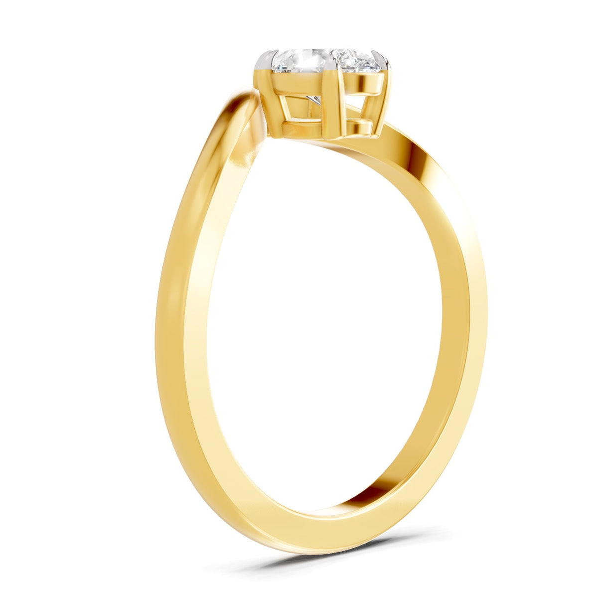 Iconic Pear Solitaire Diamond Ring
