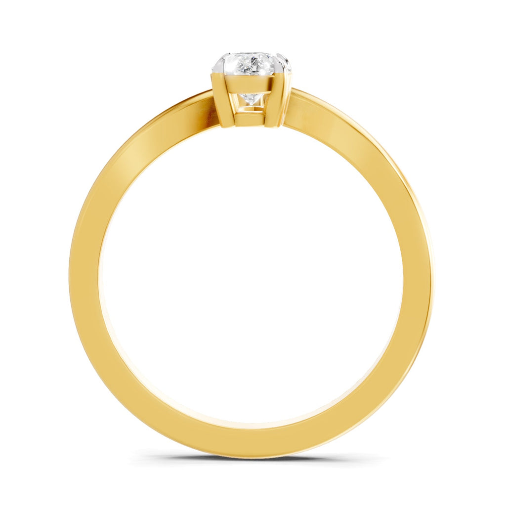 Iconic Pear Solitaire Diamond Ring