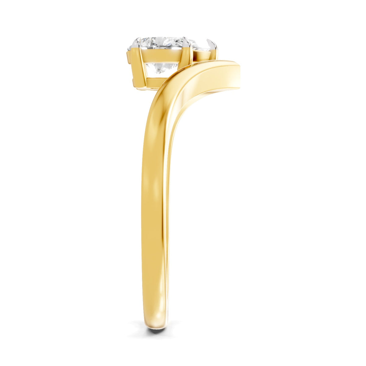 Iconic Pear Solitaire Diamond Ring