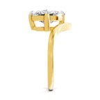 Glistening Oval Solitaire Diamond Ring