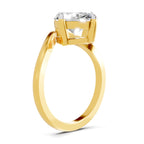 Enchanting Oval Solitaire Diamond Ring