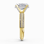 Sparkling Oval Solitaire Diamond Engagement Ring