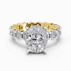 Stunning Oval Eternity Diamond Ring