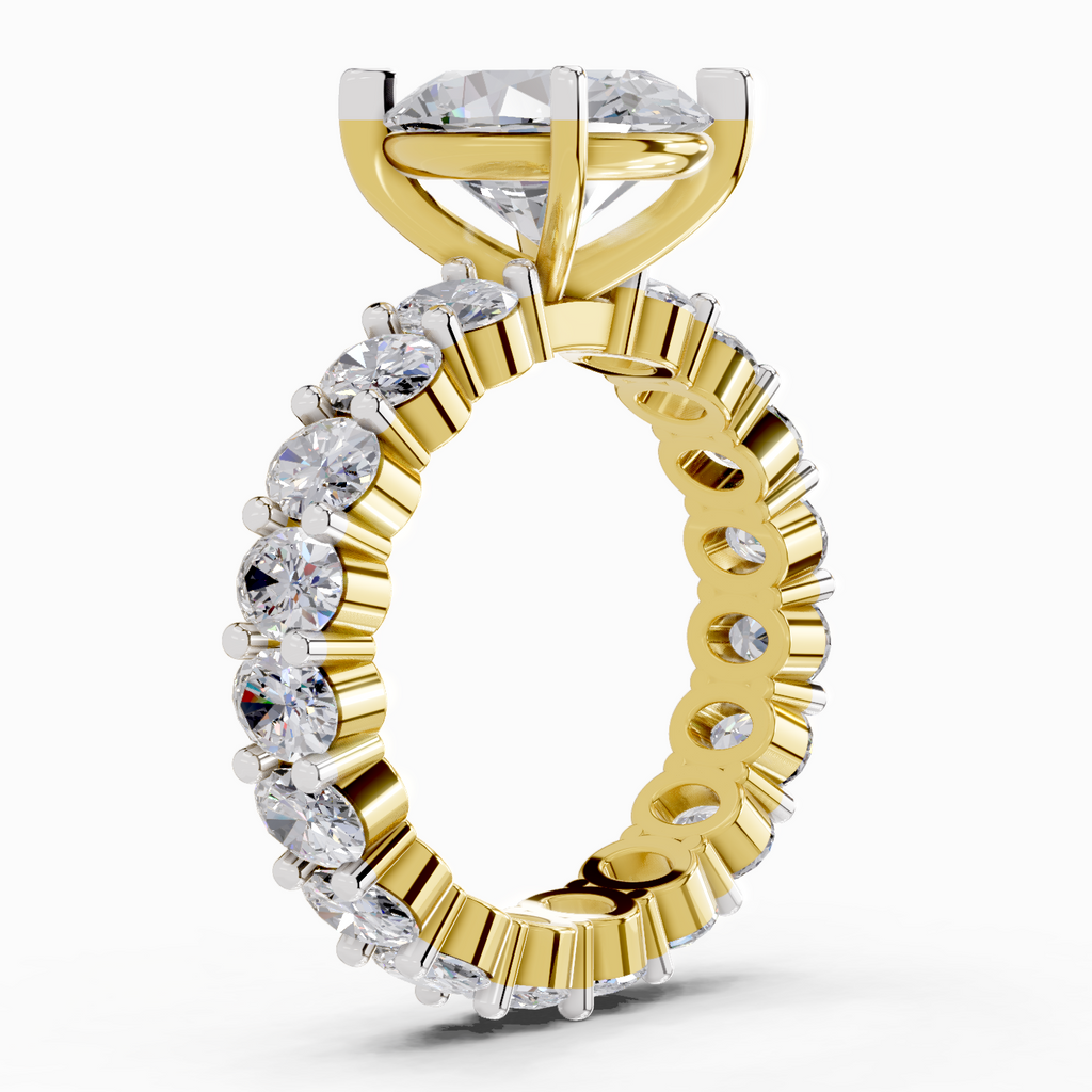 Stunning Oval Eternity Diamond Ring