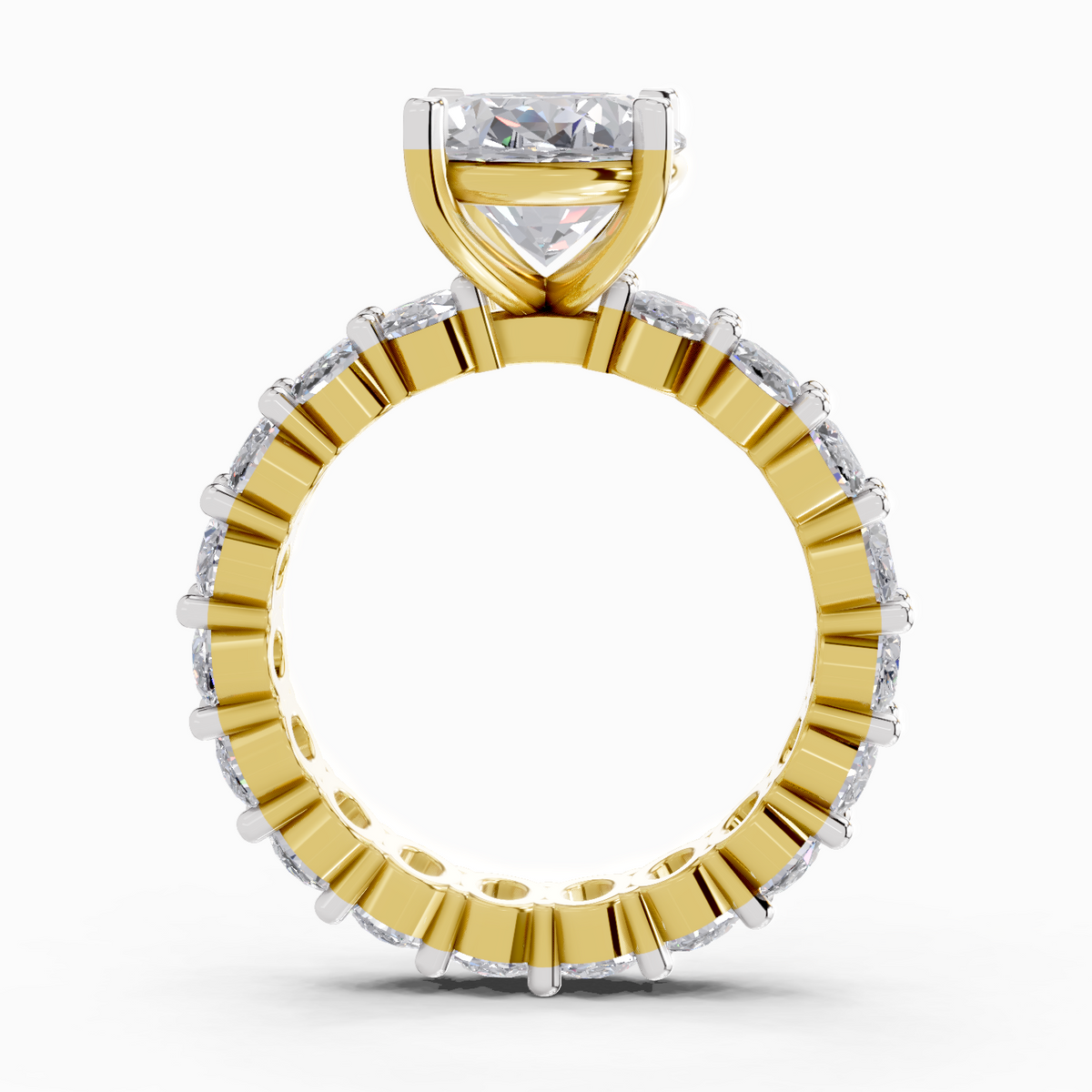 Stunning Oval Eternity Diamond Ring