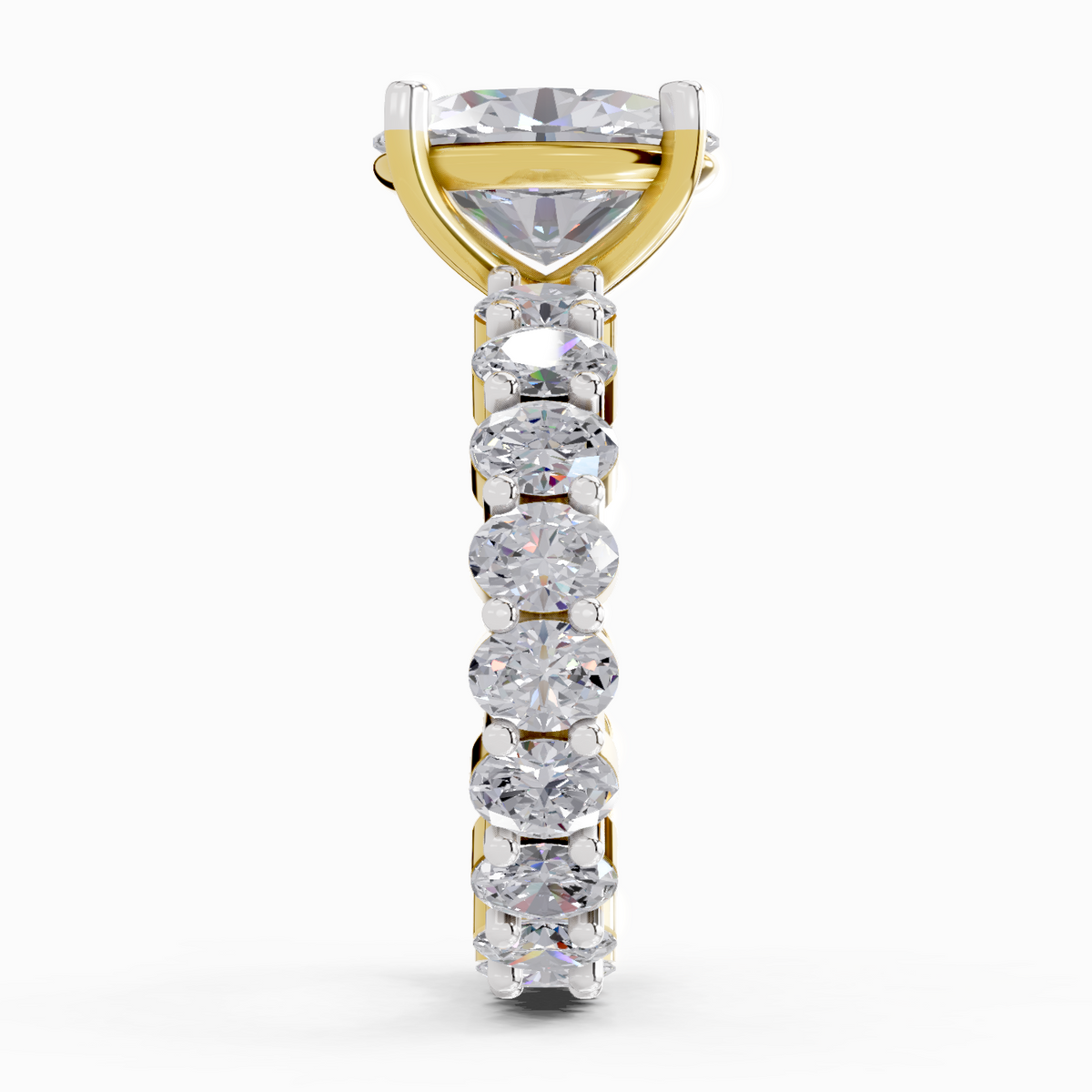 Stunning Oval Eternity Diamond Ring