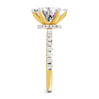 Stunning Oval Solitaire Diamond Ring