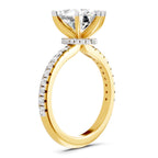 Elegant Oval Solitaire Diamond Ring