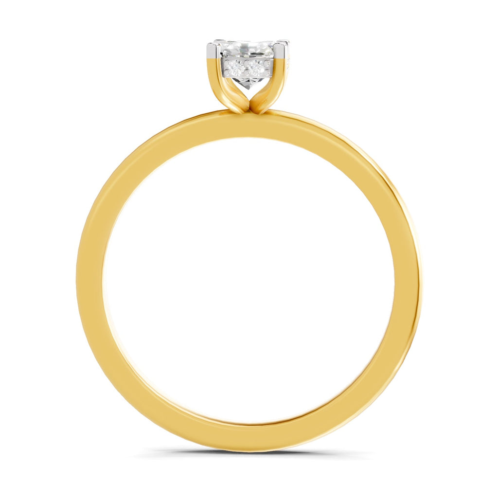 Radiant Emerald-Cut Solitaire Diamond Ring
