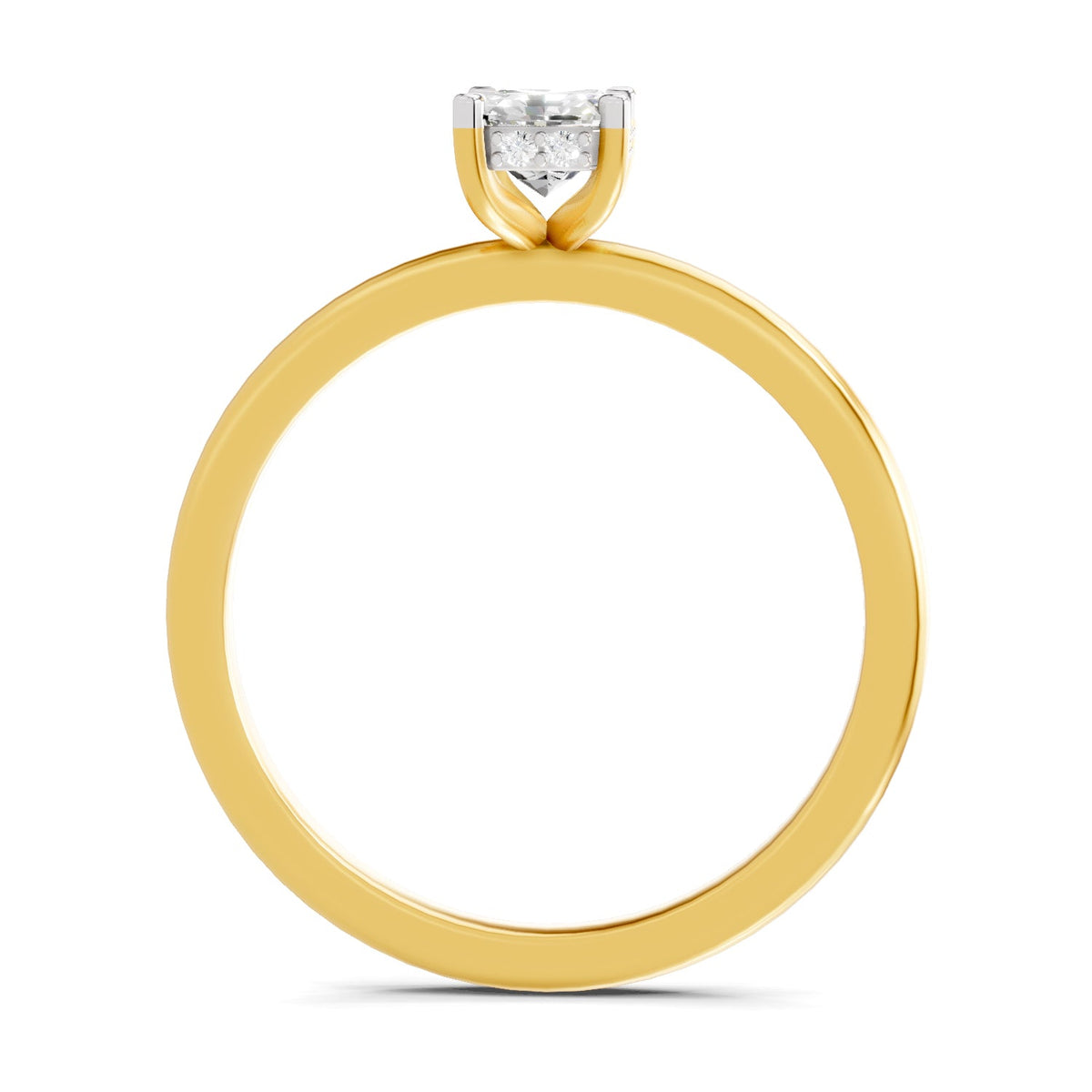 Radiant Emerald-Cut Solitaire Diamond Ring