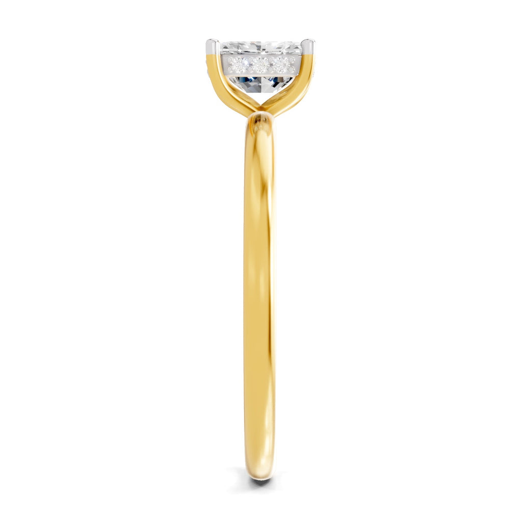 Radiant Emerald-Cut Solitaire Diamond Ring