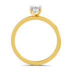 Sparkling Radiant-Cut Solitaire Diamond Ring