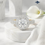 Arias by Lara Dutta Gleaming Halo Diamond Ring