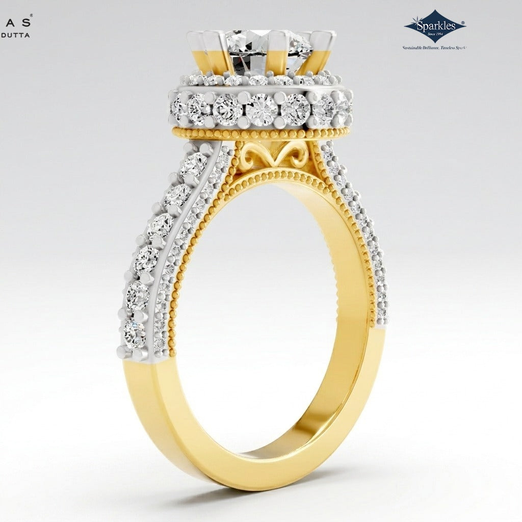 Arias by Lara Dutta Gleaming Halo Diamond Ring
