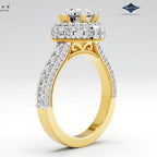 Arias by Lara Dutta Gleaming Halo Diamond Ring