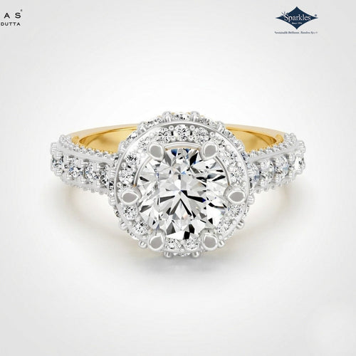 Arias by Lara Dutta Gleaming Halo Diamond Ring
