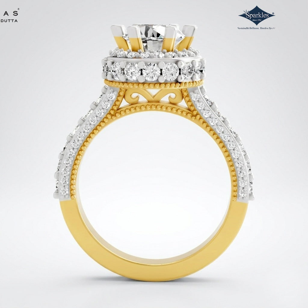 Arias by Lara Dutta Gleaming Halo Diamond Ring
