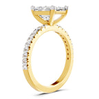 Resplendent Emerald-Cut Diamond Engagement Ring
