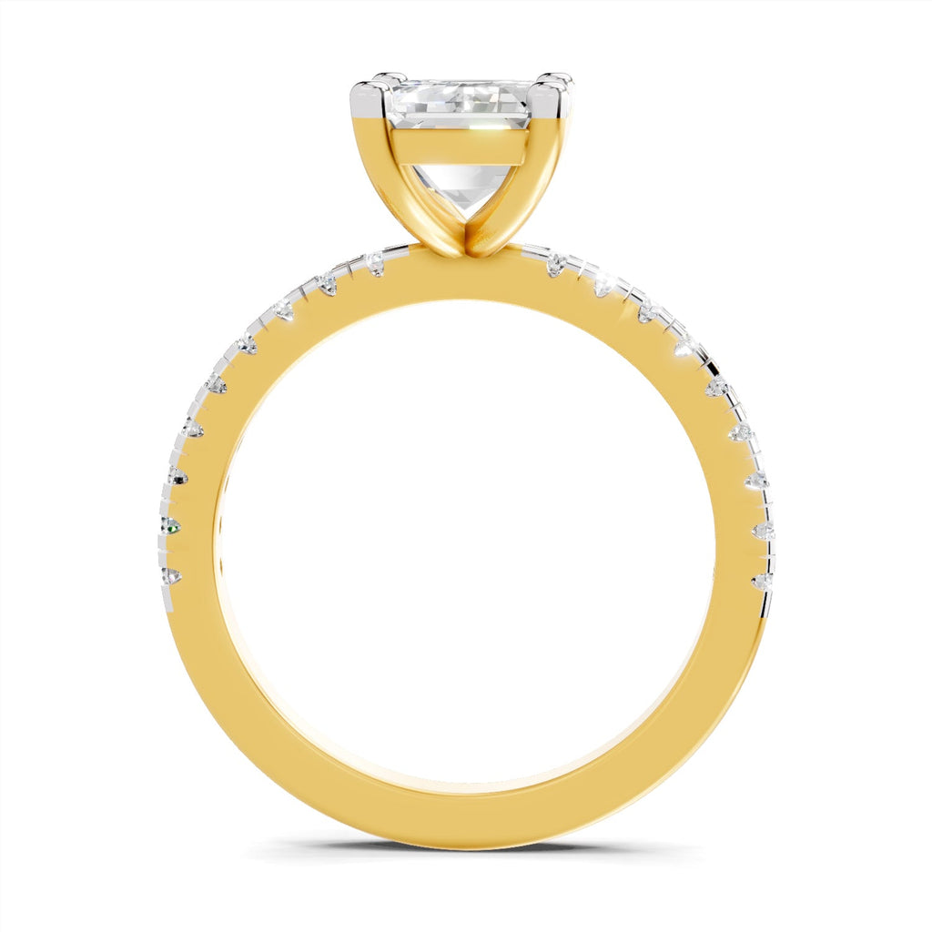 Resplendent Emerald-Cut Diamond Engagement Ring