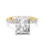 Resplendent Radiant-Cut Solitaire Diamond Ring