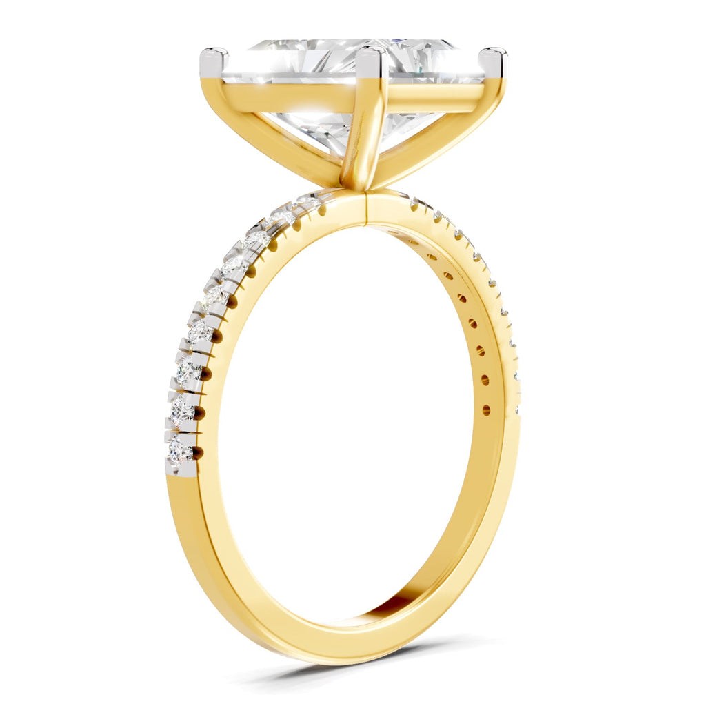 Resplendent Radiant-Cut Solitaire Diamond Ring