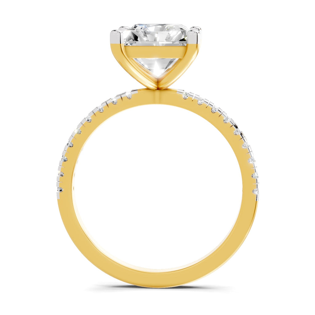 Resplendent Radiant-Cut Solitaire Diamond Ring
