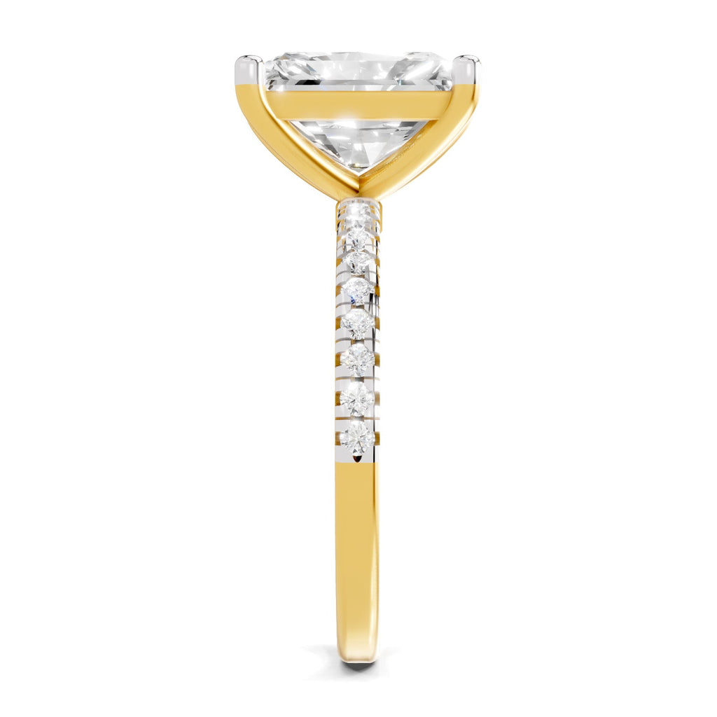 Resplendent Radiant-Cut Solitaire Diamond Ring