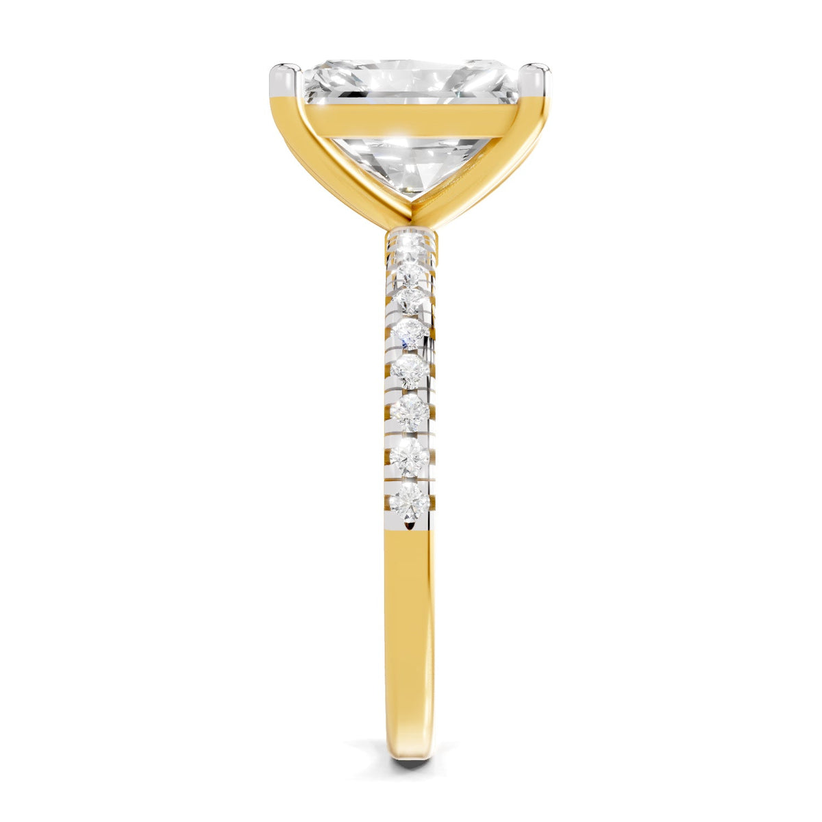 Resplendent Radiant-Cut Solitaire Diamond Ring
