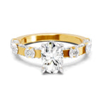 Ethereal Oval Solitaire Diamond Ring