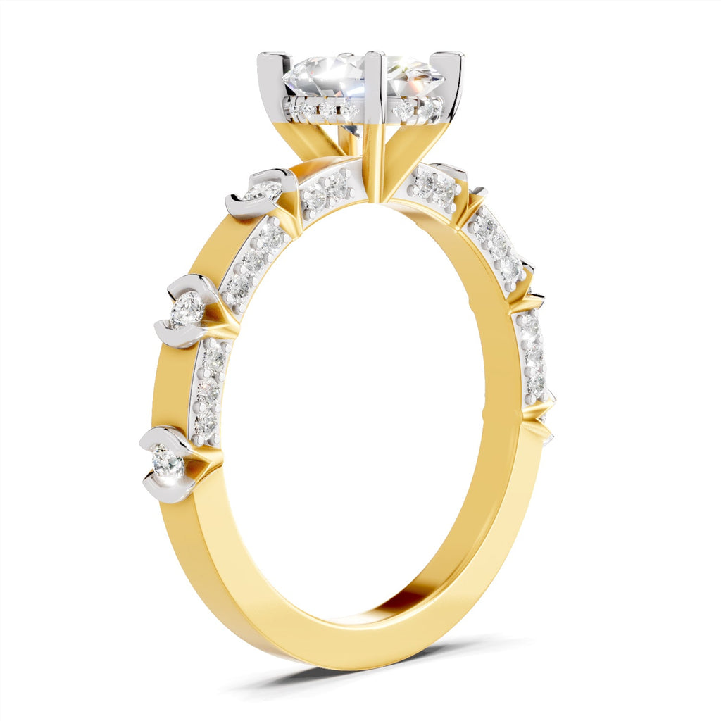 Ethereal Oval Solitaire Diamond Ring