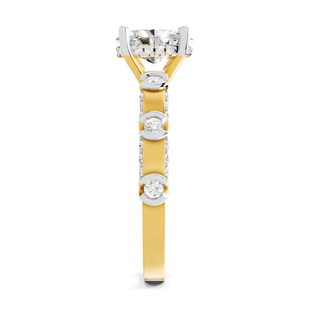 Ethereal Oval Solitaire Diamond Ring