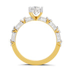 Ethereal Princess-Cut Solitaire Diamond Ring