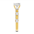 Ethereal Princess-Cut Solitaire Diamond Ring