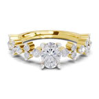 Opulent Oval Solitaire Diamond Ring
