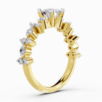 Opulent Oval Solitaire Diamond Ring