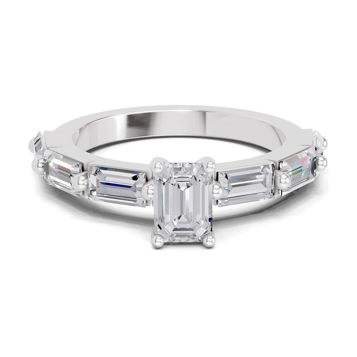 Iconic Emerald-Cut Solitaire Diamond Ring