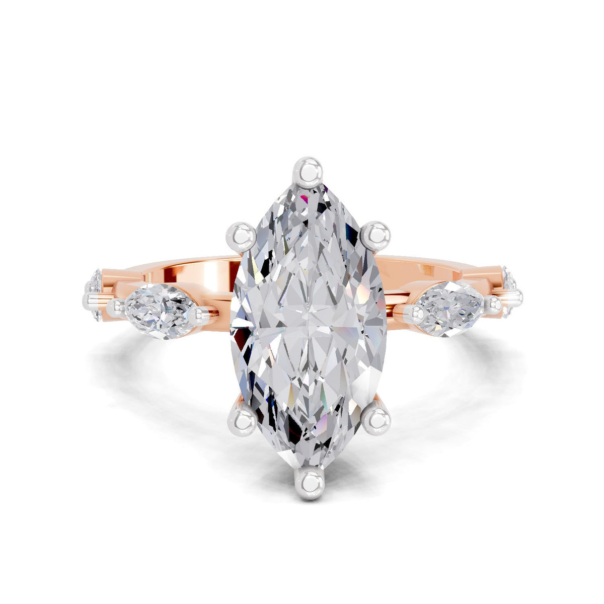 Majestic Marquise Solitaire Diamond Ring