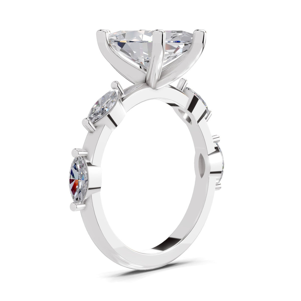 Majestic Marquise Solitaire Diamond Ring