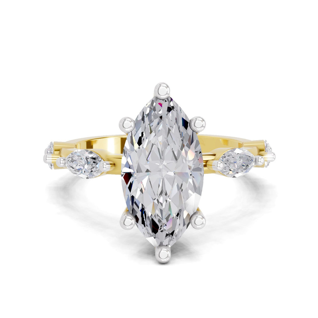 Majestic Marquise Solitaire Diamond Ring